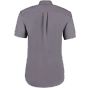 Kustom Kit Premium Oxford Shirt Short Sleeve Charcoal