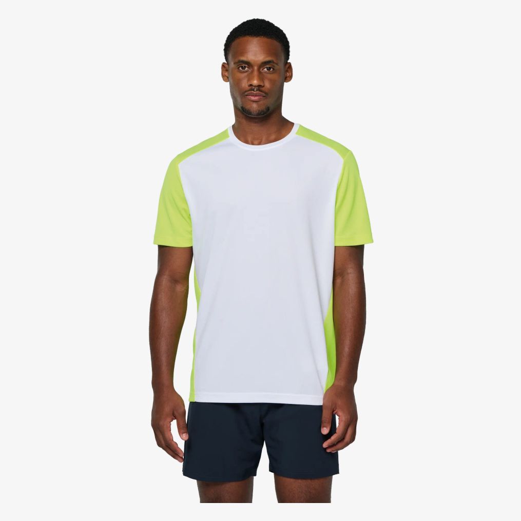 T-shirt de sport écoresponsable bicolore homme ProAct