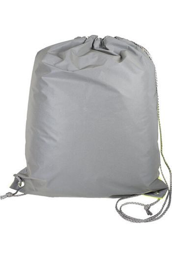 One-Sided Reflective Gym Bag - Yellow/silver