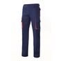 Velilla Pantalon multipoches bicolore - navy/red - 38