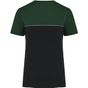WK Designed To Work T-shirt bicolore écoresponsable manches courtes unisexe black/forest_green