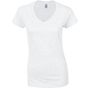 Gildan Women's V-Neck T-Shirt white