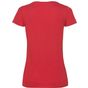 fruit of the loom Valueweight V-Neck T Lady-Fit rouge