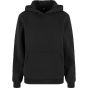 Build Your Brand Ladies Fluffy Hoody Black