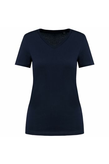 Image produit T-shirt Supima® col V manches courtes femme