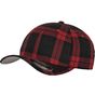 flexfit Tartan Plaid Cap black/red