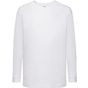 fruit of the loom Long Sleeve Valueweight T Kids blanc