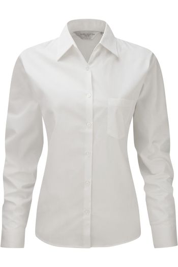 Image produit Ladies’ long sleeve classic pure cotton poplin shirt