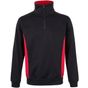 Velilla Sweat bicolore zippé black/red