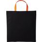 Nutshell Cabas en coton anses courtes université black/orange