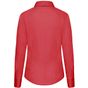 fruit of the loom Long Sleeve Poplin Shirt Lady-Fit rouge