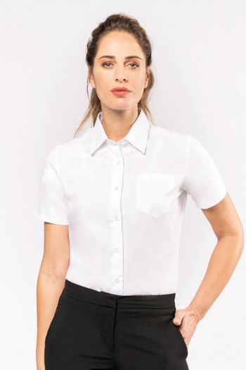 Image produit Chemise popeline manches courtes femme