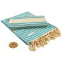 A&R Fouta Bodrum Hamamzz® Petrol / Cream