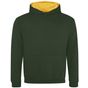 AWDis Just Hoods Kids Varsity Hoodie forest_green/gold
