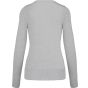 Kariban Pull col V femme grey_melange