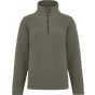 Kariban Enzo > Micropolaire col zippé homme green_marble_heather