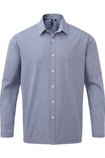 Image produit Chemise à micro carreaux Vichy à manches longues pour homme
