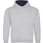 AWDis Just Hoods Kids Varsity Hoodie heather_grey/french_navy