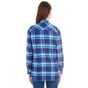 Burnside Women's Woven Plaid Flannel Shirt blue/white_checked