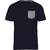 kariban T-shirt coton bio avec poche navy/grey_heather