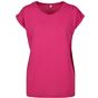 Build Your Brand Ladies Extended Shoulder Tee hibiskus_pink