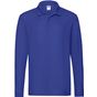 fruit of the loom Premium Long Sleeve Polo royal_blue