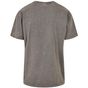 Build Your Brand Acid Washed Heavy Oversize Tee asphalt