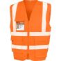 Result Heavy duty polycotton security vest fluorescent_orange
