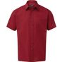Premier Chemise popeline à manches courtes pour homme - burgundy - L