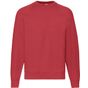 fruit of the loom Classic Raglan Sweat - rouge - M