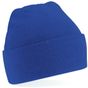 Beechfield Bonnet Original Junior à revers royal clair