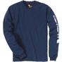 carhartt T-shirt logo manches longues navy