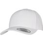 flexfit 5-Panel Premium Curved Visor Snapback Cap white