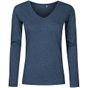 Xo by Promodoro Women´s V-Neck T-Shirt Longsleeve heather_navy