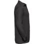 Russell Chemise en Popeline 100% Coton classique manches longues homme black