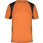 James&Nicholson Men's Running-T-306 orange/black