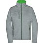 James&Nicholson Ladies´ Softshell Jacket dark_melange/green