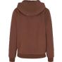 Build Your Brand Ladies Fluffy Hoody Chocolate brown