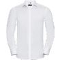 Russell Chemise Ultimate stretch ajustée manches longues homme white