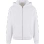 New Morning Studios Oversized zip hoody white