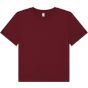 Bella + Canvas Women's 6 oz heavyweight tee maroon