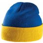 K-up Bonnet bicolore avec revers royal_blue/yellow