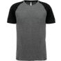 ProAct T-shirt triblend bicolore sport manches courtes unisexe grey_heather/black_heather