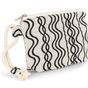 Kimood Pochette zippée recyclé - Motif vague waved_black