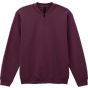 Gildan Softstyle Midweight Adult Fleece 1/4 Zip Sweat marron
