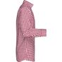 James&Nicholson Men´s Checked Shirt bordeaux/white