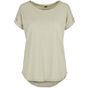 Build Your Brand Ladies Long Slub Tee soft_salvia
