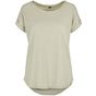 Build Your Brand Ladies Long Slub Tee - soft_salvia - L