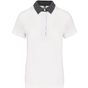 Kariban Polo jersey bicolore femme white/dark_grey_heather
