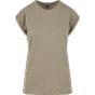 New Morning Studios Ladies regular extended shoulder tee pale_olive